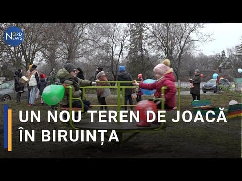 Un teren de joacă pentru copii a fost inaugurat în Biruința / VIDEO
