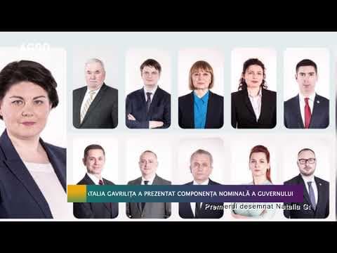 Natalia Gavrilița a prezentat componența nominală a Guvernului