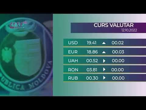 BNM: Cursul valutar pentru miercuri, 12 octombrie