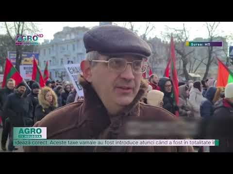 Un nou protest la Tiraspol. Oamenii au ieșit la miting împotriva taxelor vamale impuse de autoritățile de la Chișinău
