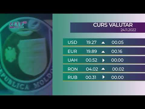 BNM: Cursul valutar pentru joi, 24 noiembrie