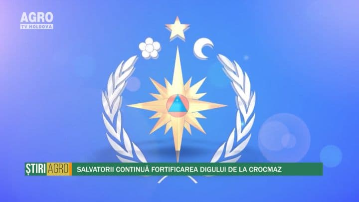 Salvatorii continuă fortificarea digului de la Crocmaz