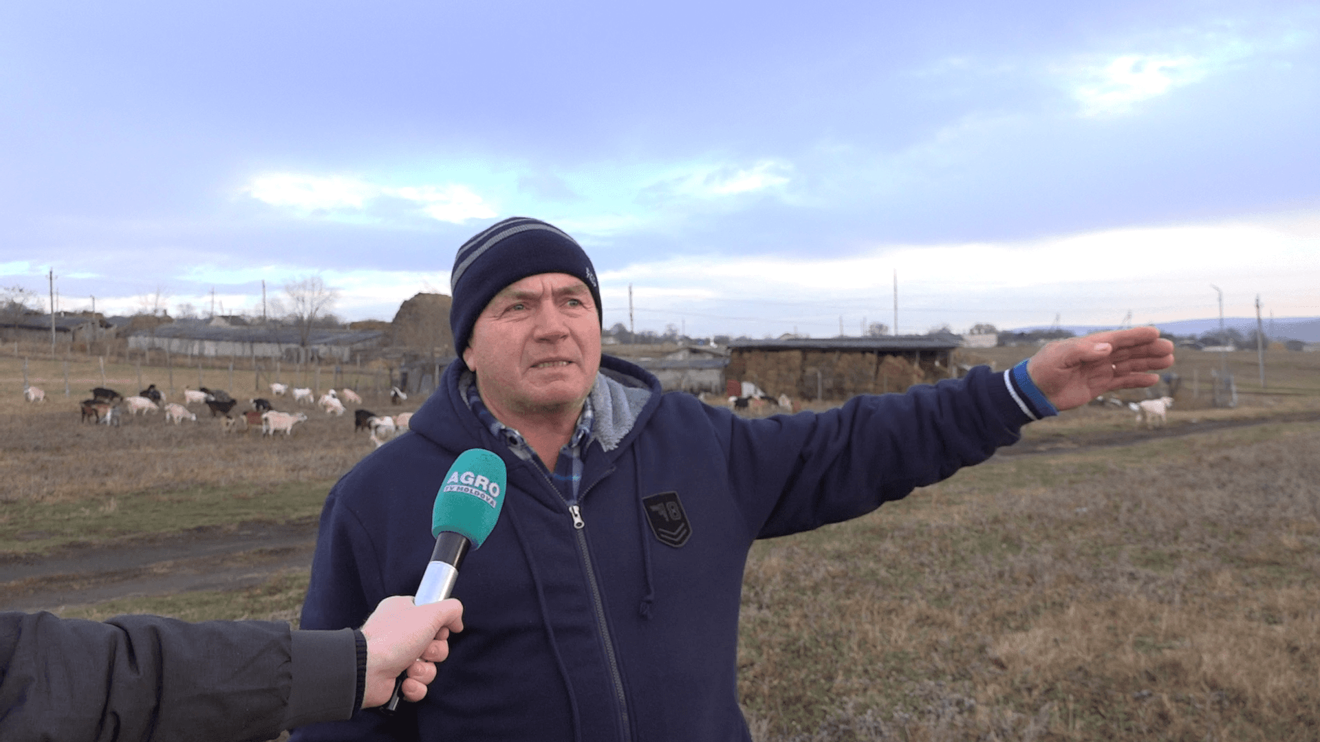 E la pensie, dar ține capre, de nevoie…