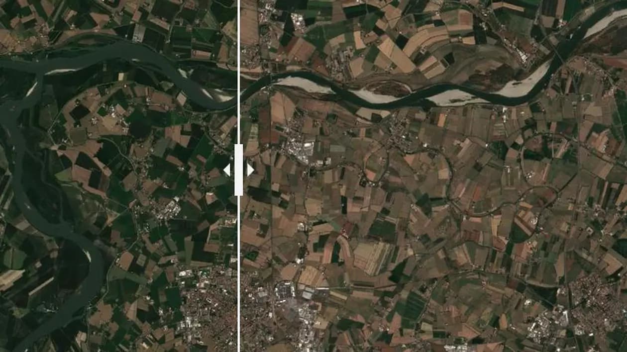 FOTO/ Cum se vede seceta din Europa din spațiu?