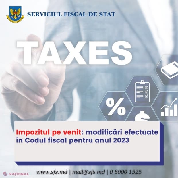 Ce IMPOZIT pe venit va fi perceput în 2023?