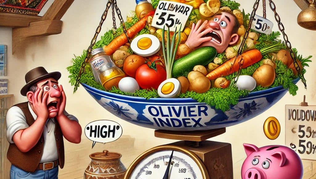 Indicele de preț pentru o salată „Olivie”: cât costă prepararea celei mai populare salate de Revelion în Moldova?