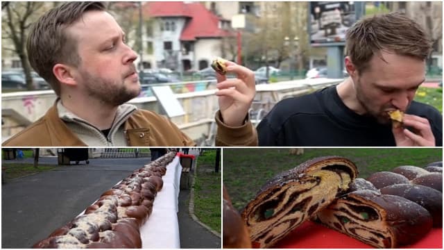 Un cozonac de peste 500 kg, atracția unui târg tradițional în București