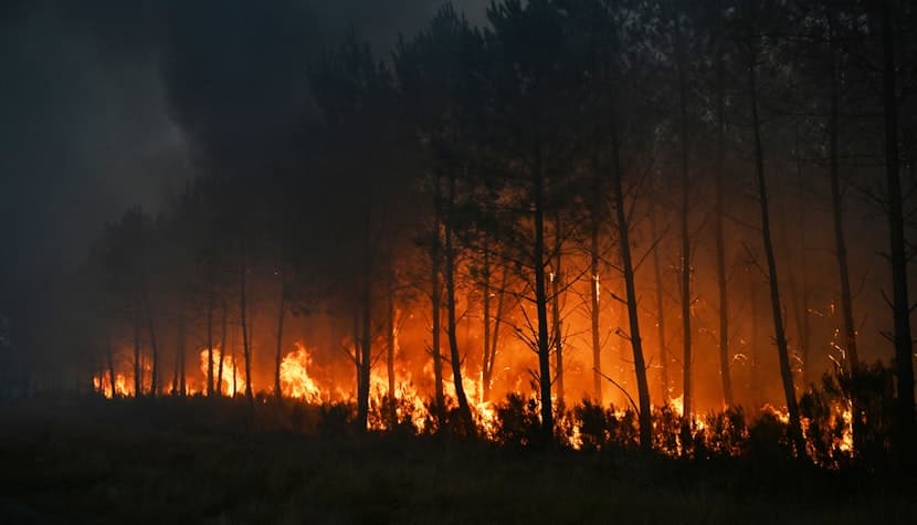 Temperaturi extreme și incendii de vegetație în Spania și Franța