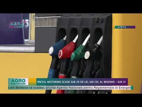 Prețul motorinei scade sub 29 de lei, iar cel al benzinei – sub 31